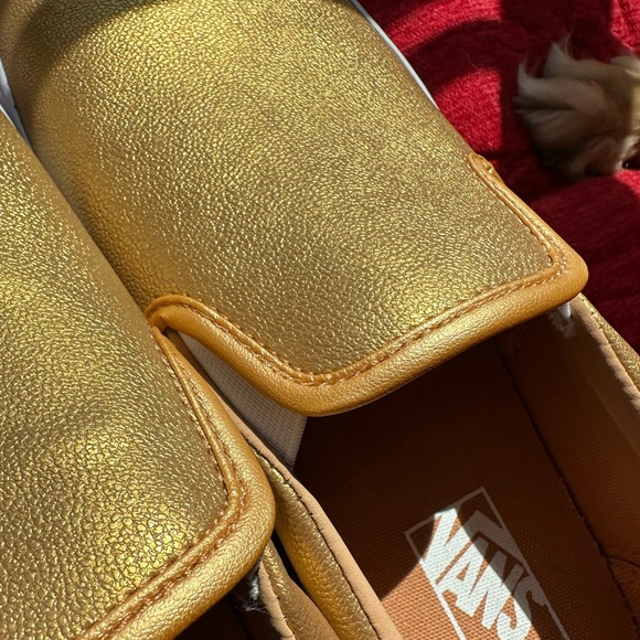 {Vans} NWT Classic Slip-on metallic bronze size 9.5M/11W - Picture 6 of 7